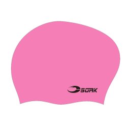 Badmössa ljusrosa för långt hår i silikon från Svenska varumärket Soak.