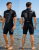 Våtdräkt till killar med kort ärm och korta ben, Passar för vansbrosimning och swimrun