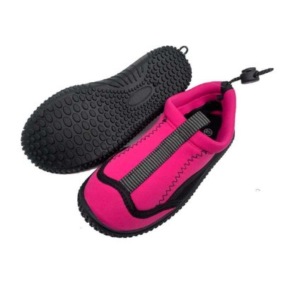 Badskor barn rosa/svarta från kända varumärket Soak. Badskor barn som skyddar mot sjöborrar & halkskyddande