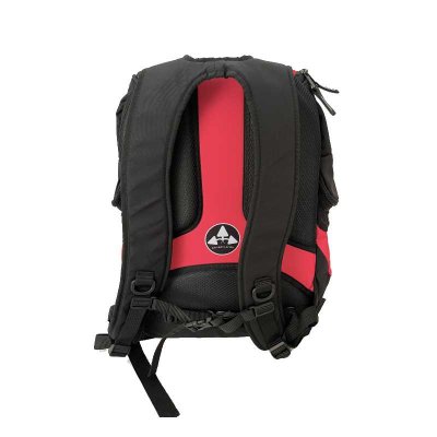 Rosa/svart ryggsäck till simmare, passar tävlingssimmare såsom motionärer.