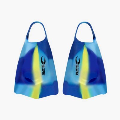 Simfenor med öppen häl till vuxen med färg från Soak. Fenor med öppen häl.