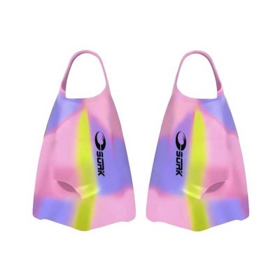 Simfenor supersoft rosa/lila från Soak med öppen häl till vuxen.